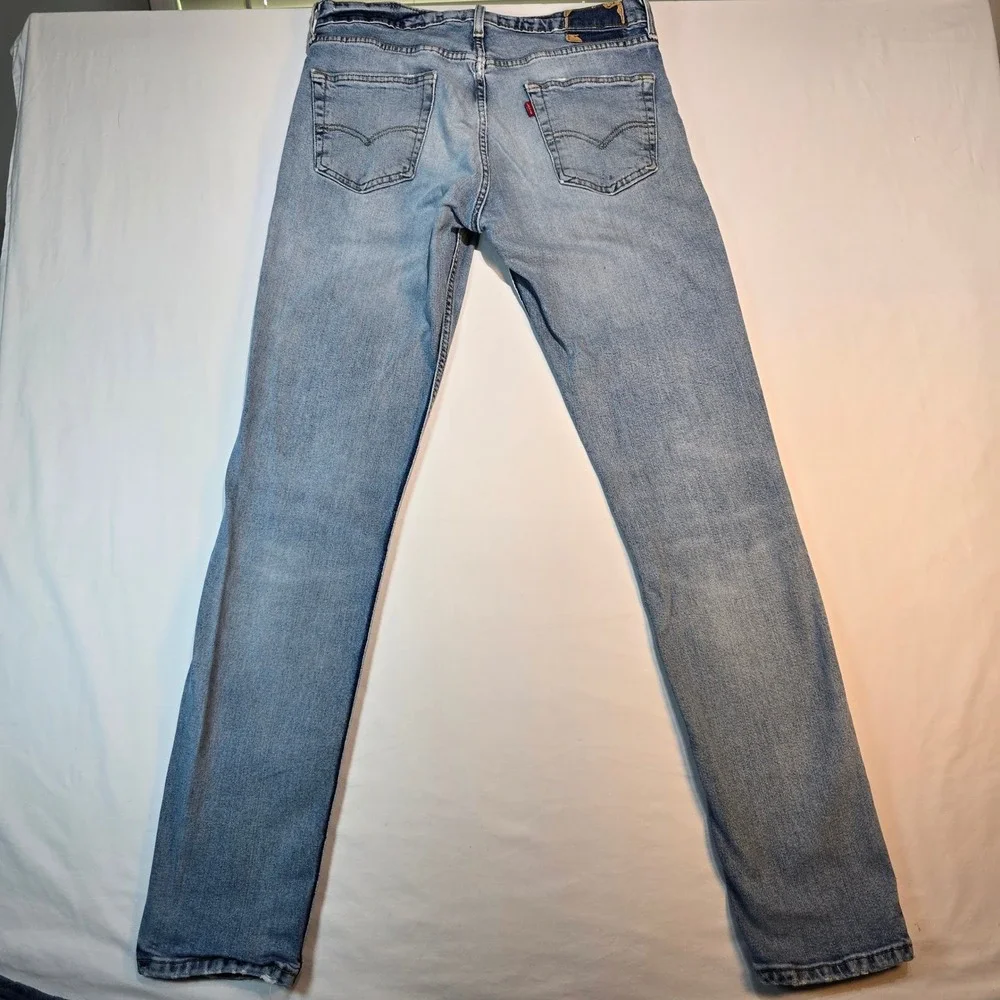 Levis 511 Slim Fit Light Wash Blue Denim Jeans Mens 34x36 04511-2210 - Picture 2 of 16